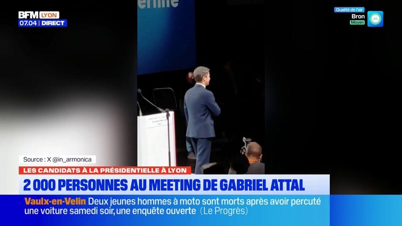 Les candidats à la Présidentielle à Lyon : 2 000 personnes au meeting de Gabriel Attal