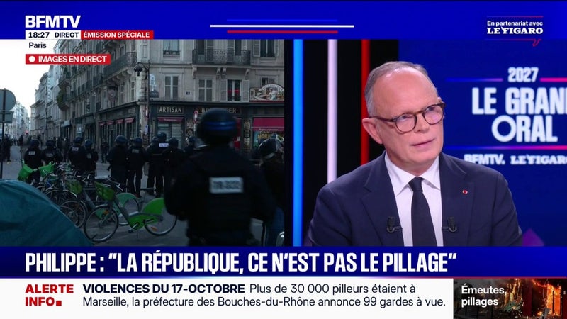 "Je serais favorable à une commission d'enquête sur le 17 octobre", déclare Édouard Philippe, candidat Horizons à la présidentielle