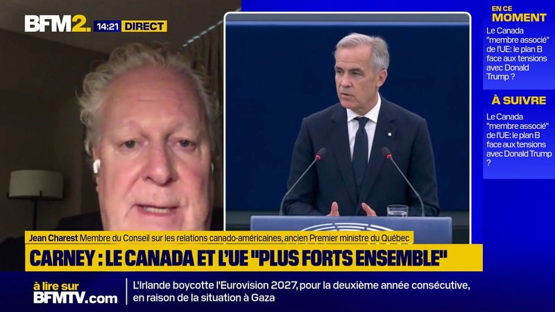 UE-Canada: "Le contexte américain accélère" l’approfondissement des relations avec l’Europe, selon Jean Charest, ancien Premier ministre du Québec
