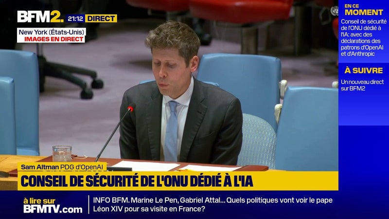 Progression de l'IA: "Il faut que nous soyons très prudents", prévient Sam Altman, le PDG d'OpenAI