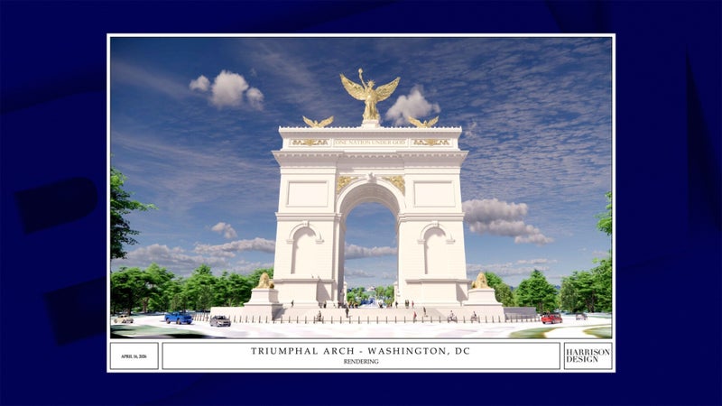 "Il n'existera aucune installation comparable ailleurs dans le monde": l'arc de triomphe voulu par Donald Trump à Washington abritera "un complexe militaire"