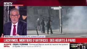 Blocage, mobilisation lycéenne: Emmanuel Macron "aurait dû recevoir les lycéens", déclare Olivier Faure, Premier secrétaire du PS et candidat à la primaire sociale-démocrate