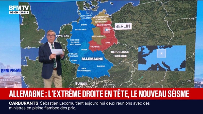 Allemagne: tout comprendre de la percée historique de l'extrême droite allemande lors des élections régionales