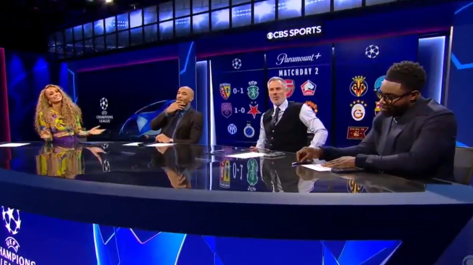 Le plateau de CBS Sports, le 13 octobre 2026 Le plateau de CBS Sports, le 13 octobre 2026