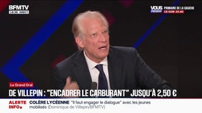 Dominique de Villepin propose "d'encadrer" les prix des carburants "entre 1,75 euro et 2,50 euros" le litre