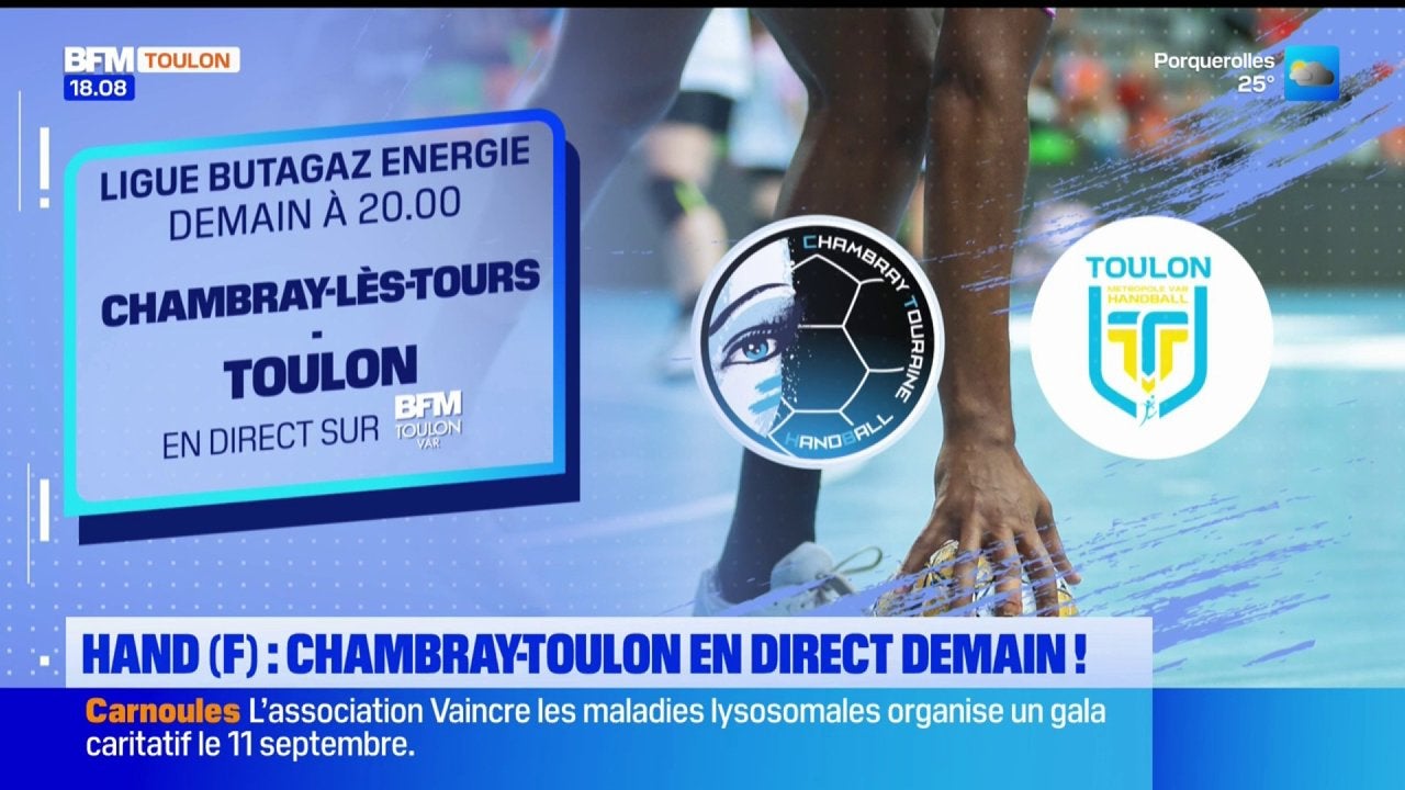 Hand (F) : Chambray-Toulon, le premier match de la saison en direct sur BFM Toulon Var demain à 20h