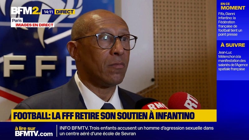 La FFF retire son soutien à Gianni Infantino: "Un certain nombre de valeurs cardinales de notre sport ont été bafouées", explique Philippe Diallo