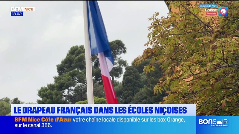 Nouveauté de la rentrée : le drapeau français dans les écoles niçoises