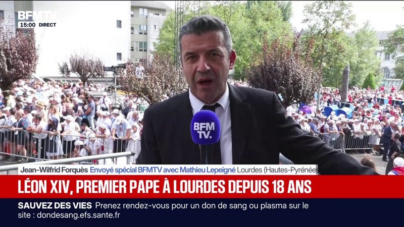 Léon XIV rencontre des personnes malades à Lourdes ce dimanche après-midi