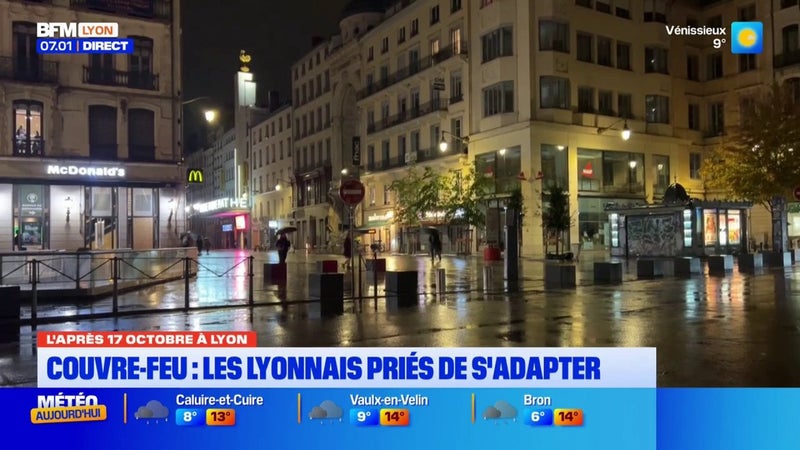 Lyon : les habitants priés de s'adapter face au couvre-feu
