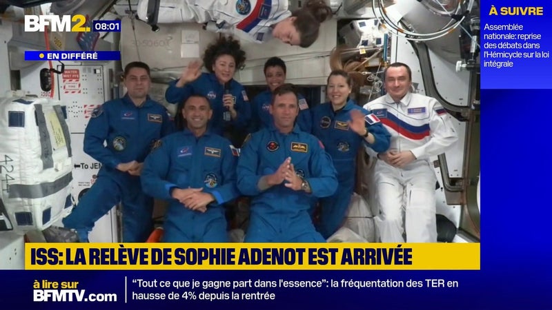 Station spatiale internationale: arrivée de Crew-13 qui va relever l'équipage de la Française Sophie Adenot