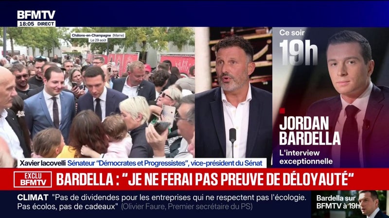 "Il reste encore huit mois pour démontrer que les programmes de Jean-Luc Mélenchon et de Marine Le Pen sont dangereux pour la France", estime Xavier Iacovelli, sénateur "Démocrates et Progressistes"