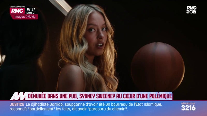 Dénudée dans une pub, Sydney Sweeney au cœur d'une polémique