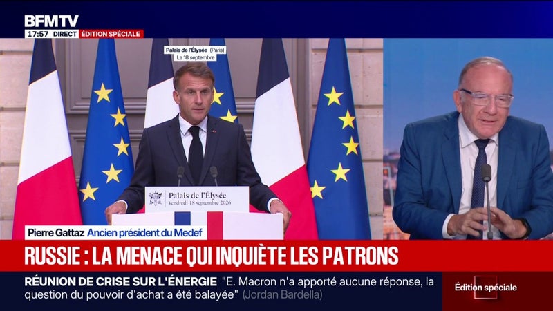 Situation internationale: "Je suis inquiet, mais vigilant et je veux pas tomber dans la peur", affirme Pierre Gattaz, ancien président du Medef