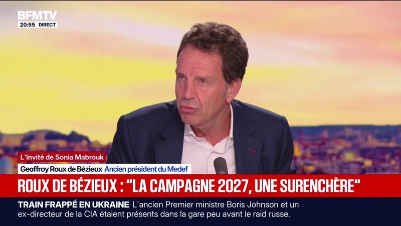 Présidentielle 2027: "La campagne est une surenchère", assure Geoffroy Roux de Bézieux, ancien président du Medef