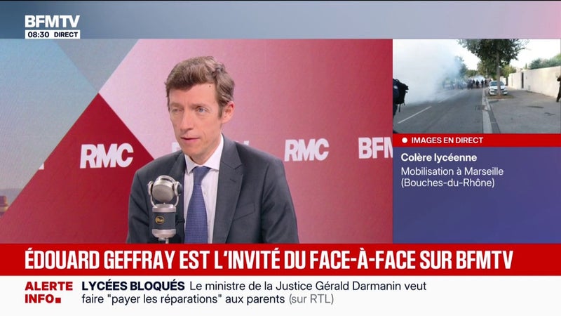 "Un peu plus de 400 lycées" fermés aujourd'hui, déclare Édouard Geffray, ministre de l'Éducation nationale