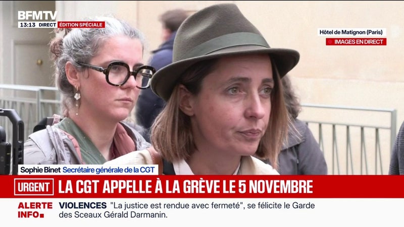 La CGT appelle à la grève générale le 5 novembre prochain