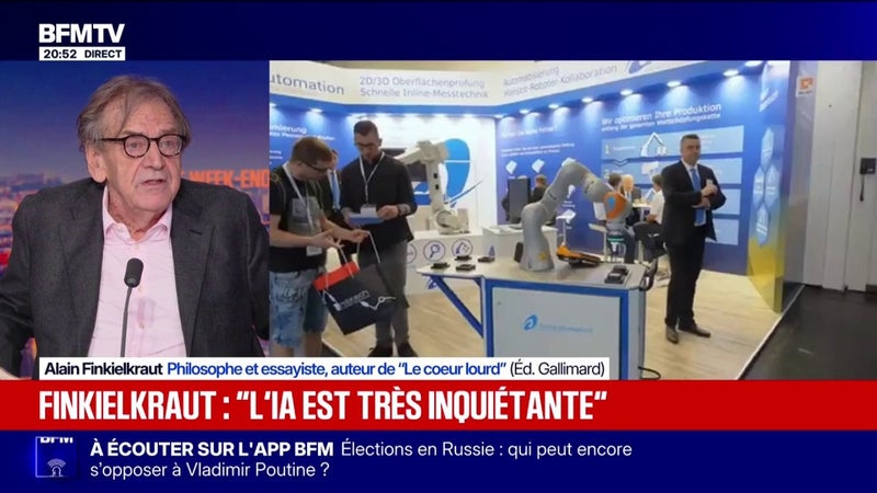 "Elle est très inquiétante": Alain Finkielkraut, philosophe et essayiste, répond à Claude, l'intelligence artificielle