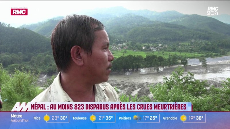 Népal : Au moins 823 disparus après les crues meurtrières
