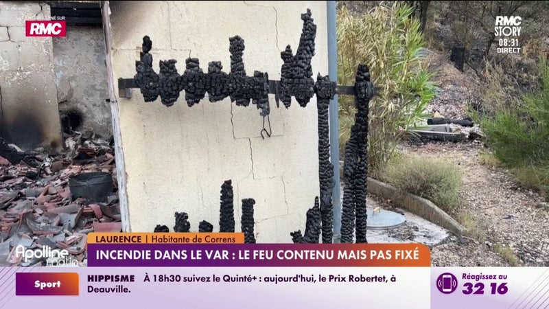 Incendie dans le Var : le feu contenu mais pas fixé à Correns