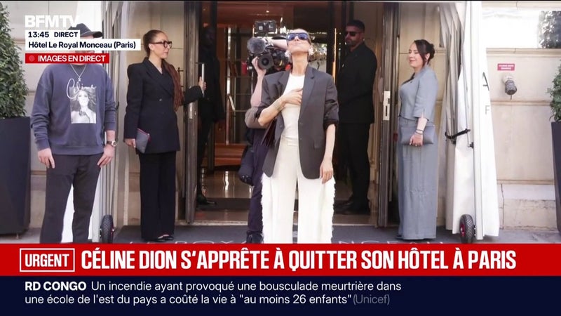 Céline Dion a quitté son hôtel, à quelques heures de son premier concert parisien