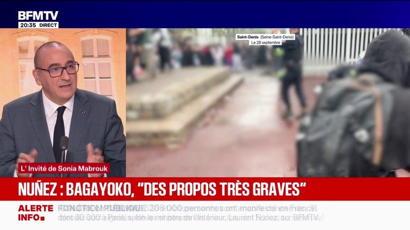 Propos de Bally Bagayoko lors des blocages de lycées: "La violence n'est jamais légitime, rien ne justifie la violence", répond Laurent Nuñez, ministre de l'Intérieur