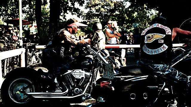 Gang de bikers Hells Angels (image d'illustration)