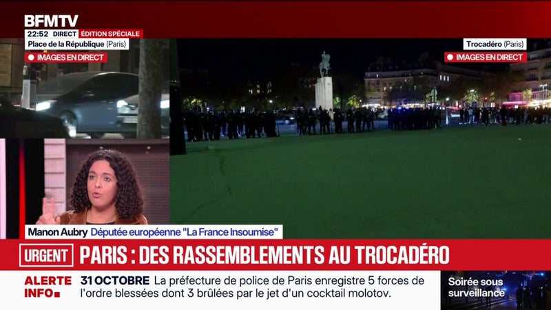 Manifestations du 31 octobre: Manon Aubry, eurodéputée "La France Insoumise" souligne "une journée de mobilisation historique"