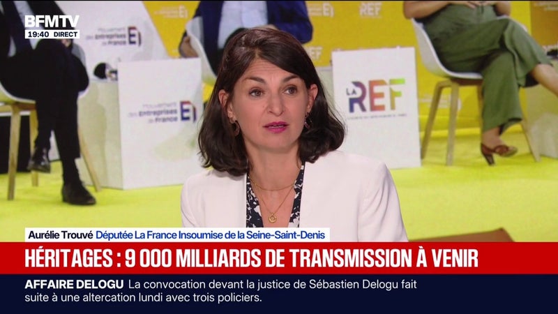 Taxer les héritages: "Nous avons de plus en plus, une société d'héritiers", estime Aurélie Trouvé, députée LFI
