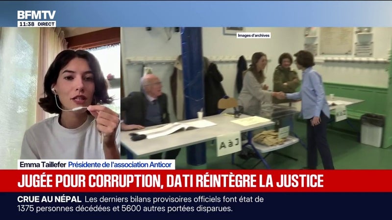 "Madame Dati a pu bénéficier de son statut d'ancienne ministre pour essayer d'avoir un poste qui soit sur mesure", estime Emma Taillefer, présidente d'Anticor