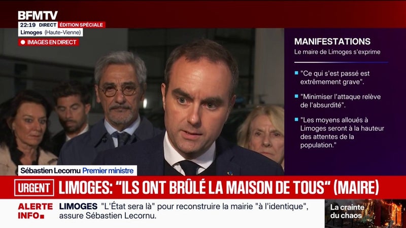 24 octobre: "Le niveau de menace reste encore élevé demain", déclare Sébastien Lecornu dans la Haute-Vienne