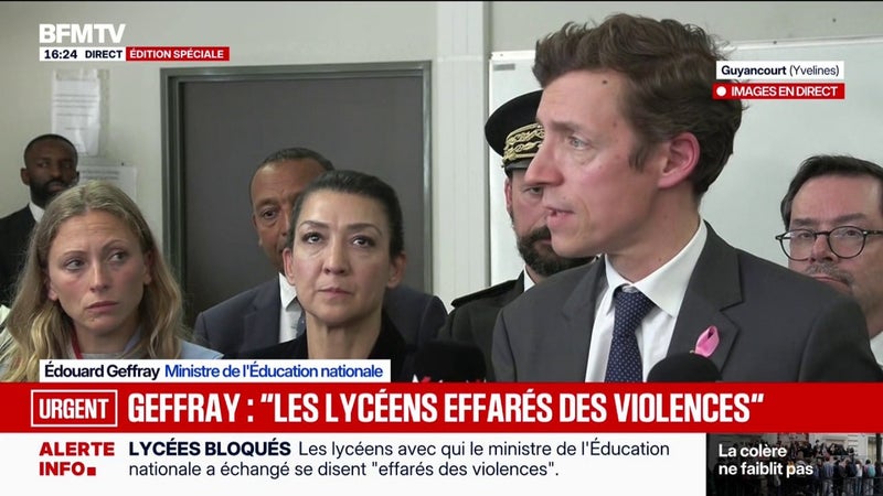 Colère des lycéens: "On constate une nette décrue des perturbations", assure le ministre de l'Éducation nationale