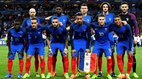 L'équipe de France face à l'Espagne, en mars 2017.