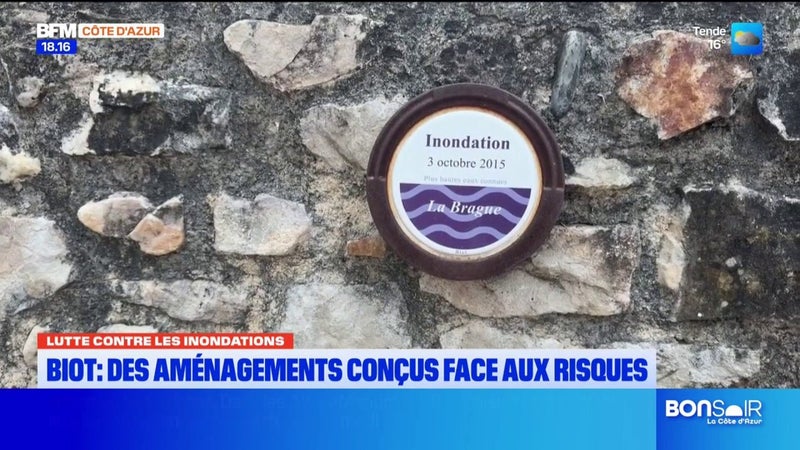 Lutte contre les inondations : à Biot, des aménagements conçus pour faire face aux risques