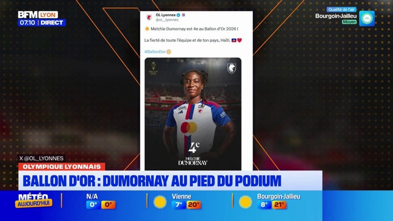 Ballon d'Or : Dumornay au pied du podium