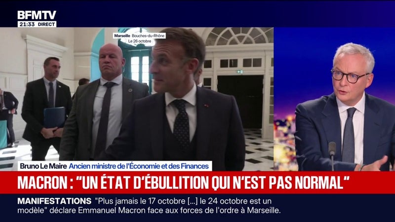 "Derrière, il y a une souffrance réelle": Bruno Le Maire, ancien ministre de l'Économie, réagit aux propos d'Emmanuel Macron qui ne veut plus jamais de 17-Octobre