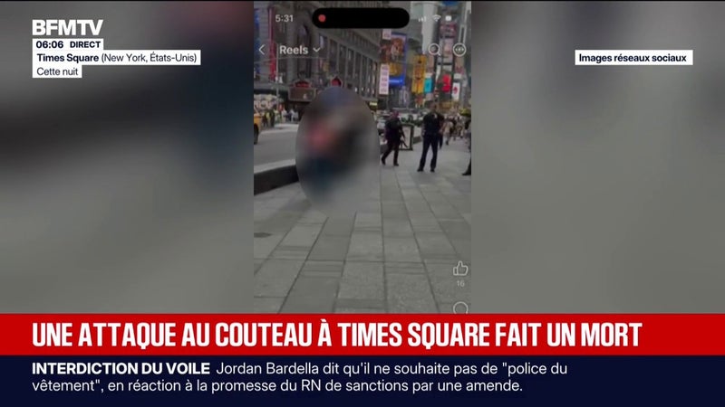 New York: une femme tuée par la police après avoir poignardé des passants, faisant un mort