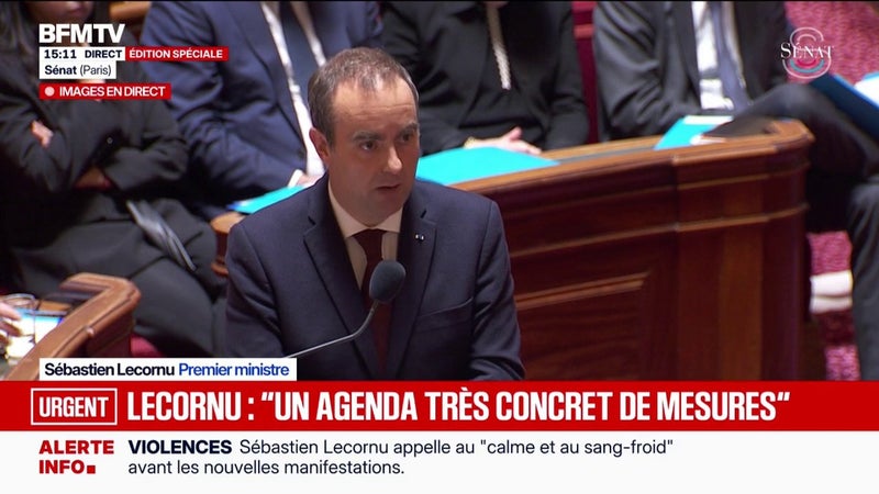 Colère lycéenne: "Nous travaillons à un agenda très concret de mesures", assure Sébastien Lecornu