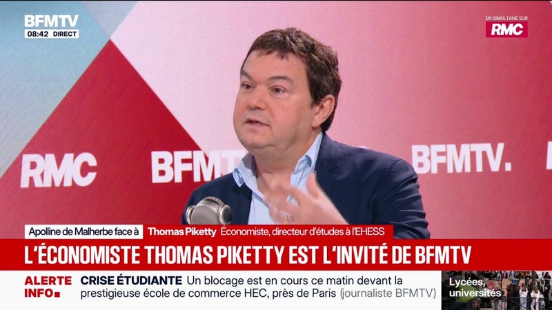Thomas Piketty, économiste français, estime que “l’assurance-vie ne rapporte rien”