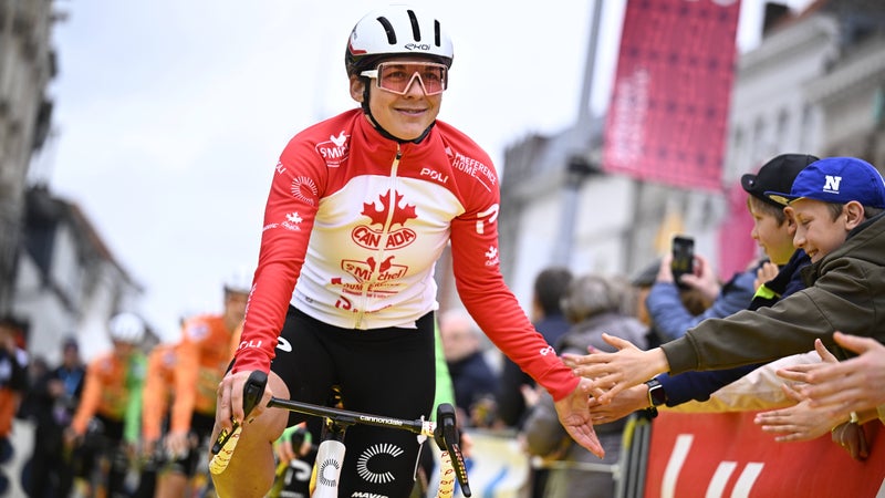 La Canadienne Alison Jackson de l equipe St Michel Preference Home Auber93 lors du Tour des Flandres le 5 avril 2026 2327118
