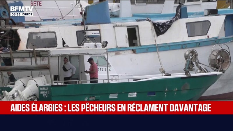 "Ça ne suffit pas": malgré les nouvelles aides aux carburants annoncées par le gouvernement, les pêcheurs maintiennent le blocage du port de Sète