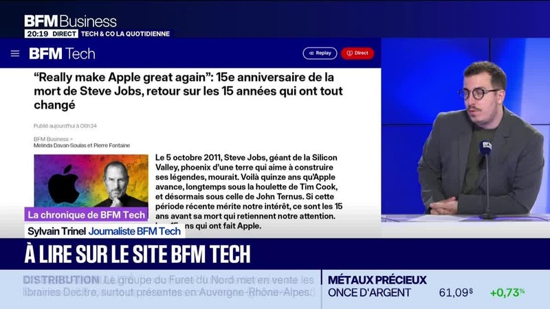 À lire sur le site Tech&Co : “Really make Apple great again”, 15e anniversaire de la mort de Steve Jobs, retour sur les 15 années qui ont tout changé, par Sylvain Trinel - 05/10