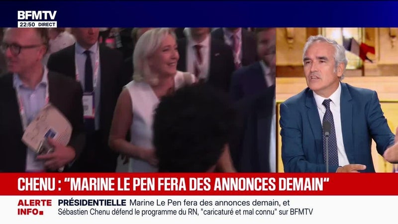 Chenu : "Marine Le Pen fera des annonces demain" - 12/09