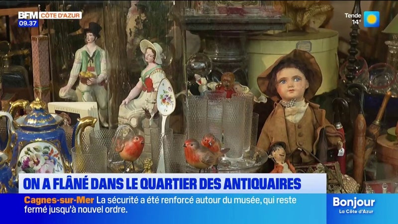 Dans notre histoire : on a flâné dans le quartier des antiquaires à Nice