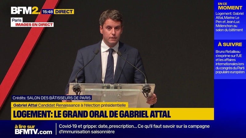Logement: c'est un "gros plantage économique dans le macronisme", estime Gabriel Attal