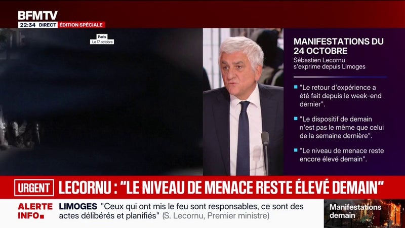 24 octobre: "Demain, on ne sait pas combien de personnes seront dans la rue", craint Hervé Morin, président de la région Normandie