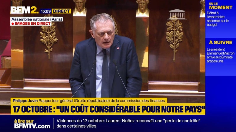 "Le remboursement de ce qui a été cassé doit l'être par les casseurs, pas par l'État et les collectivités", estime Philippe Juvin