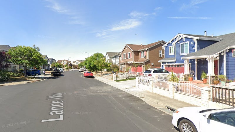 C'est dans ce quartier de la ville de Hayward en Californie (Etats-Unis) que le meurtre d'un homme a eu lieu, le 8 octobre 2023.