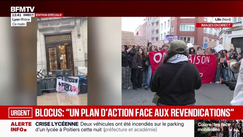 Lyon: des mortiers lancés à l'entrée du lycée Édouard Herriot
