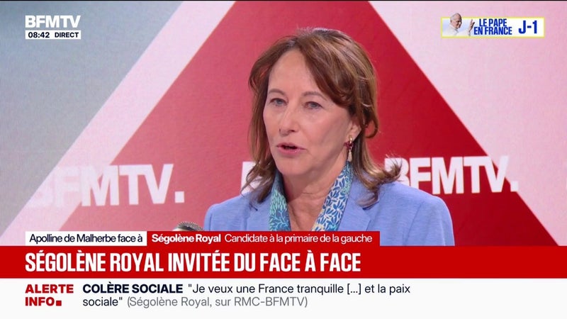 Ségolène Royal, candidate à la primaire socialiste: "Il faut déminer les colères sociales"